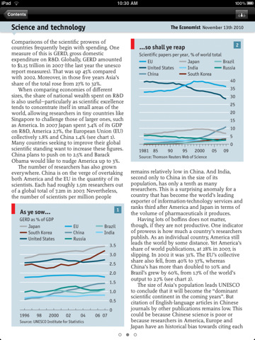 The Economist is Now Available on the iPad and the iPhone