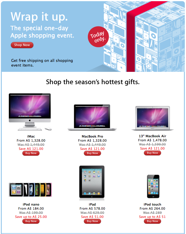 Apple&#039;s Black Friday Sale Starts in Australia