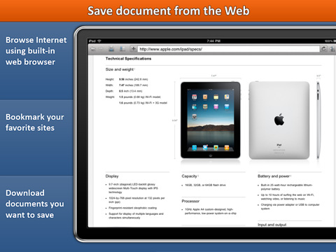 ReaddleDocs for iPad Adds iOS 4.2 Compatibility