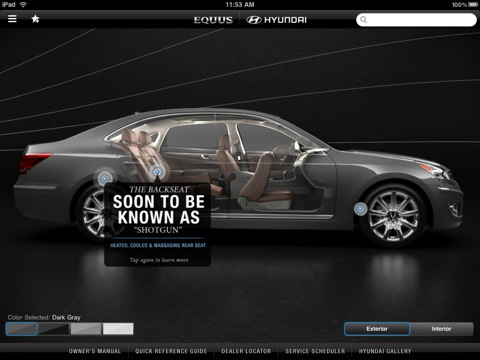 Hyundai Equus Comes With iPad User Manual [Video]