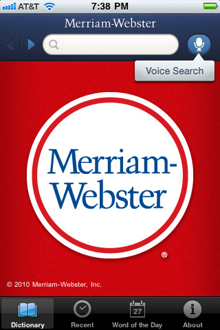 Free Merriam-Webster Dictionary for iPhone