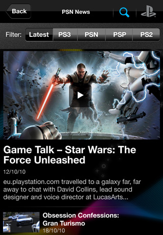 Official PlayStation App Now Available for the iPhone