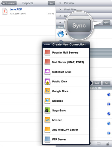 GoodReader for iPad Now Sync With Remote Servers