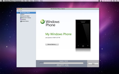 Windows Phone 7 Connector is Now Available in the Mac App Store