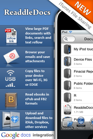 ReaddleDocs Gets Updated With Online Storage, Sync, AirPrint