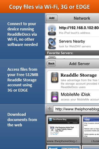 ReaddleDocs Gets Updated With Online Storage, Sync, AirPrint