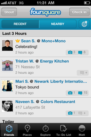Foursquare for iPhone Gets a Big Update