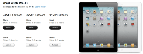 Apple Sells Out of First Batch of iPad 2s Available for Online Order