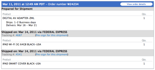 Apple Begins Shipping Online iPad 2 Orders