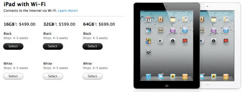 iPad 2 Ship Times Slip to 4-5 Weeks