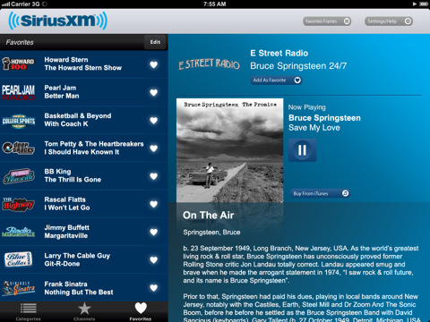 SiriusXM Internet Radio App Gets Updated With iPad Support