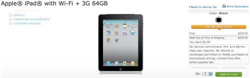 AT&amp;T Drops Price of 64GB iPad 3G By $300