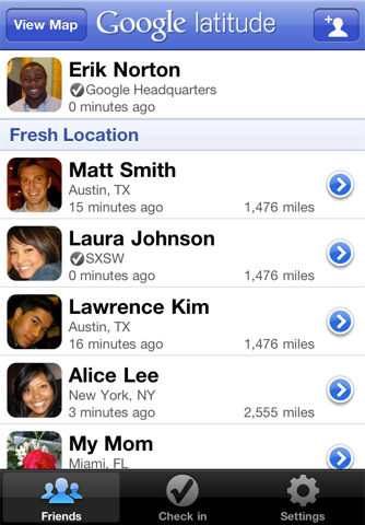 Google Latitude App Adds Check-Ins