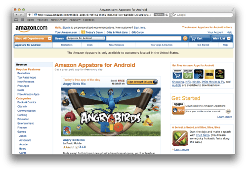 Amazon Launches the Amazon Appstore for Android