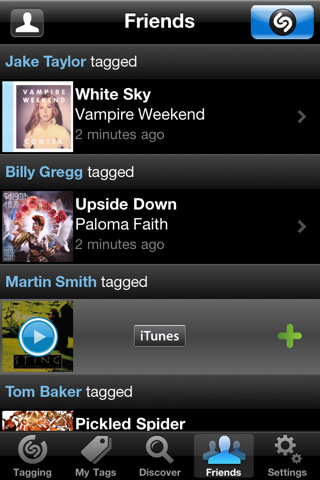 Shazam Update Lets You See What Music Your Friends Are Tagging