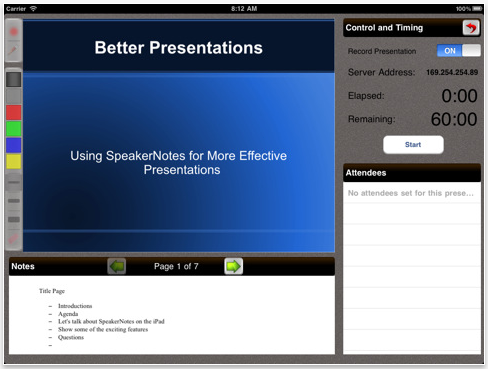 Business Presentation Tool for iPad