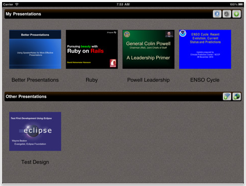 Business Presentation Tool for iPad