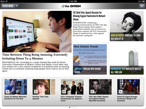 The Onion Releases an App for the iPad