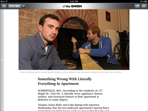 The Onion Releases an App for the iPad