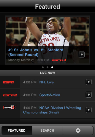 ESPN Streamed Live to Your iPhone