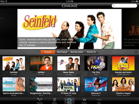 Crackle Lets You Watch Free Movies and TV Shows on Your iPhone, iPad