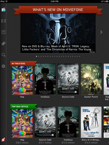 Moviefone Releases an iPad App With AirPlay Support