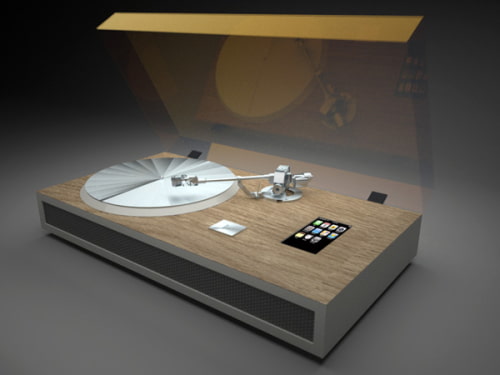 Turntable iPhone Dock Concept