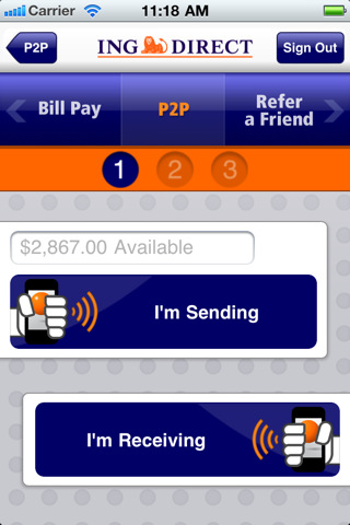 ING DIRECT iPhone App Gets Ability to Bump P2P Payments