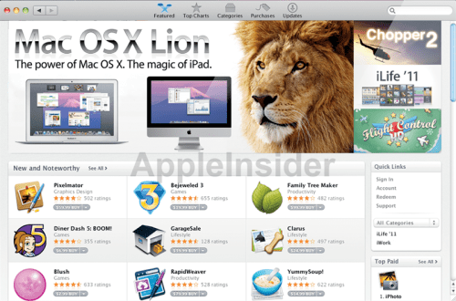 Apple Plans to Release Mac OS X Lion Through the Mac App Store?