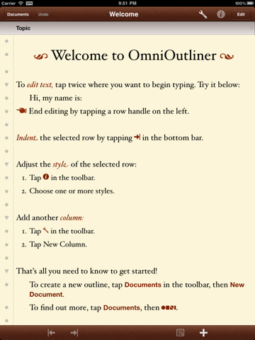 Omni Group Releases OmniOutliner for iPad