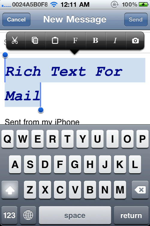 Ryan Petrich Releases New &#039;Rich Text for Mail&#039; Tweak