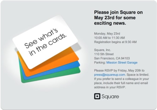 Square to Make Big Announcement on May 23rd