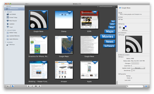 Standalone Bookmarking Tool For Mac OS X