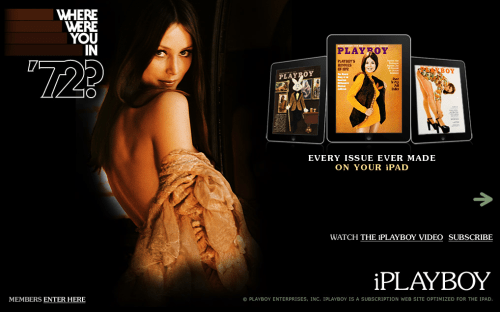 Playboy Launches Entire Archive as iPad Web App