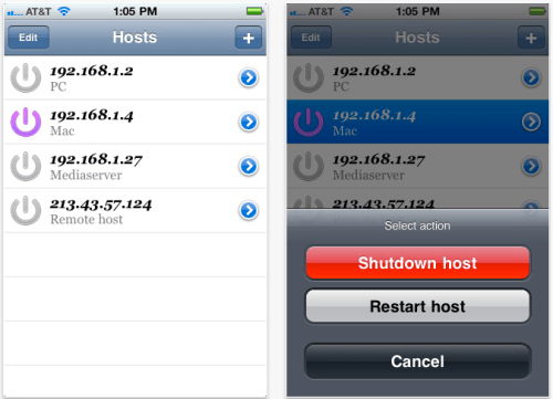 PC And Mac Remote Shutdown Utility For iOS