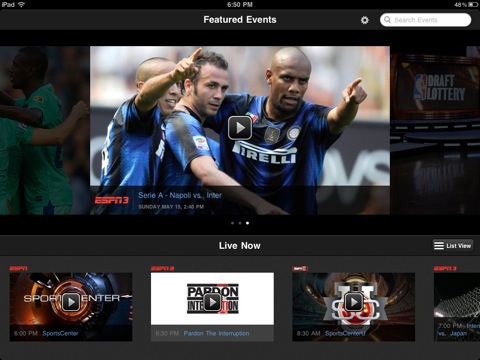 WatchESPN is Now Available for the iPad