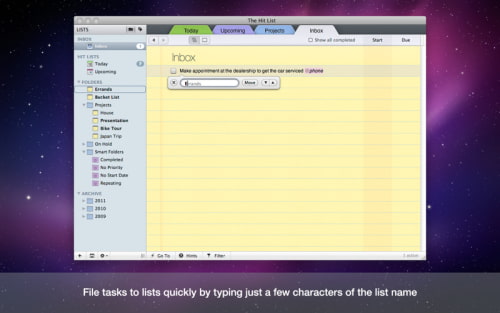 The Hit List 1.0 is Now Available on the Mac App Store