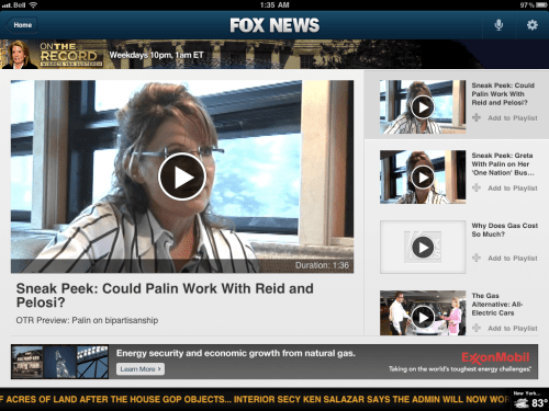 FOX News Gets an iPad App