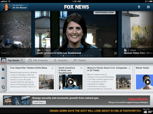 FOX News Gets an iPad App