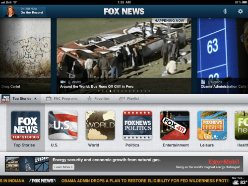 FOX News Gets an iPad App