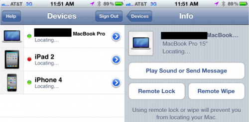 Find My Mac Now Working in Mac OS X Lion [Screenshots]