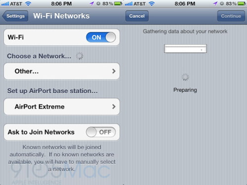 Apple Enables AirPort Extreme Setup From iOS 5 Devices