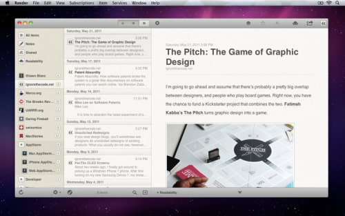 Reeder is Now Available in the Mac App Store