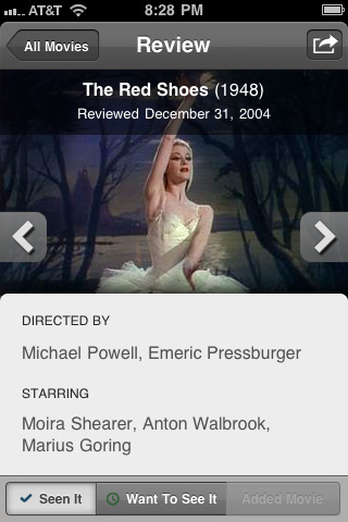 Roger Ebert&#039;s Great Movies Come to the iPhone