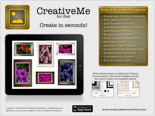 Create In Minutes Not Days With CreativeMe For iPad