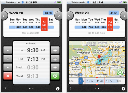 Automatically Time Tracking With Location Events