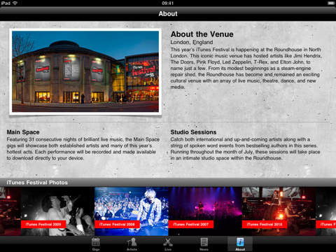 Apple Releases Official App for iTunes Festival London 2011