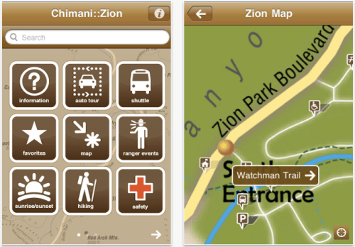 Chimani Launches Zion National Park App