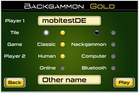 Backgammon Gold For iPhone And iPad