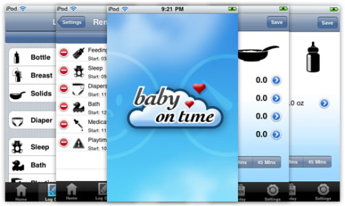 First Baby Tracker iPhone App With An Alarm Function